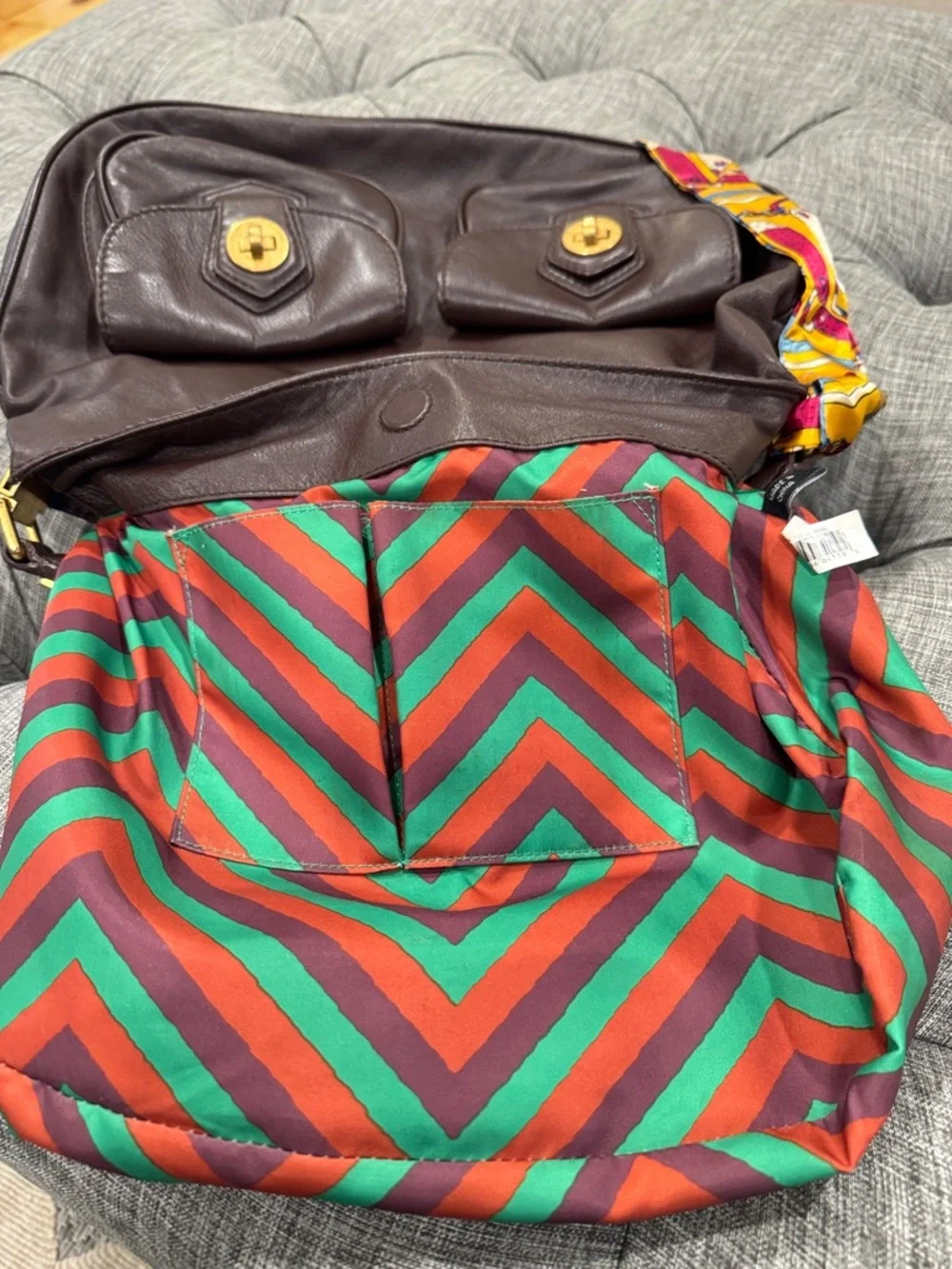 Marc Jacobs Bag Vintage Brown Leather Hobo
